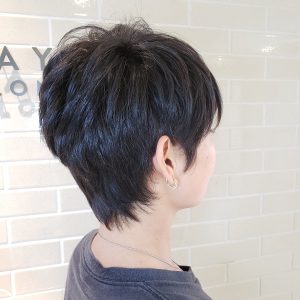 乾かすだけで決まるショートヘア　ショートスタイル　ショートカット　再現性カット　する前　横浜美容室　加藤隆史のブログ